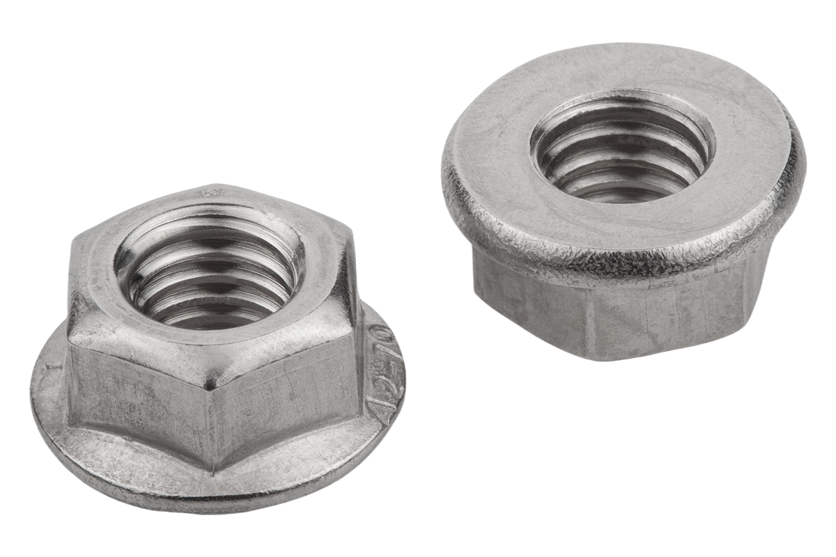 Nozes de hexagon com flange m12, en 1661 DIN 6923 / GB / T 6177.1