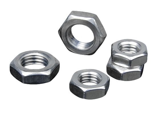 DIN 936 Nozes finas hexáticas - pitch standard métrico para arranjos de travamento M8 a M52, montagem de carros
